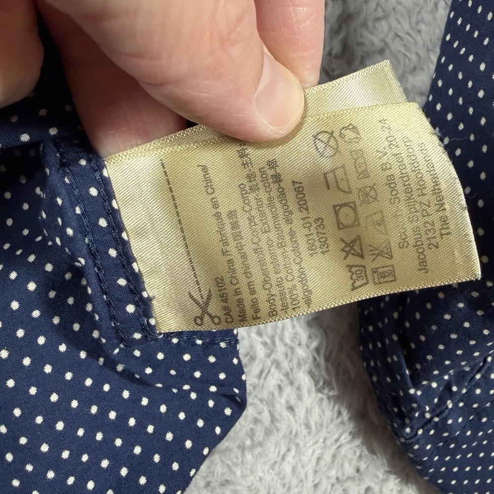 Scotch Soda Vacanza Shirt Mens Medium Navy Blue Pattern Amsterdam Couture - Picture 8 of 10